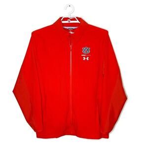Under Armour‎ AUBURN FOOTBALL Men Orange Soft Shell Windbreaker Packable Hood XL